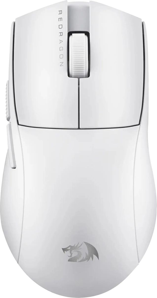 Мышь беспроводная Redragon K1ng 4K Pro, игровая, Bluetooth/Радио, оптическая, USB, 26000dpi, белый [72212]